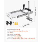 Chainsaw Mill, Portable Sawmill Fits 16-20 in Planking Milling Bar, Lumber Cross Cutting Guide Chain Saw with Shield, 0.2-11.81 in Cutting Thickness, Timber Chainsaw Mill Kit for Woodworkers