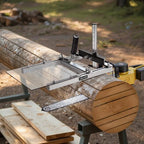 Chainsaw Mill, Portable Sawmill Fits 16-20 in Planking Milling Bar, Lumber Cross Cutting Guide Chain Saw with Shield, 0.2-11.81 in Cutting Thickness, Timber Chainsaw Mill Kit for Woodworkers