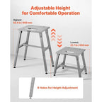 Electric Meat Bandsaw Stand, Floor Stand with Adjustable Height, Stable H-Shaped Frame, Anti-Slip Foot Pads, for Our Bone Saw Machine, Compatible with Models BS-130 & BS-250
