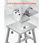 Electric Meat Bandsaw Stand, Floor Stand with Adjustable Height, Stable H-Shaped Frame, Anti-Slip Foot Pads, for Our Bone Saw Machine, Compatible with Models BS-130 & BS-250