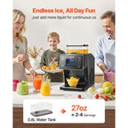 Snowflake Ice Machine, 44LBS/24H Snowflake Ice Maker, Ice-Shaver Machine with Stainless Steel Blade, Electric Snow Cone Maker with 0.2 Gal Tank, 60S Fast Pre-Cooling, for Home & Small Gatherings