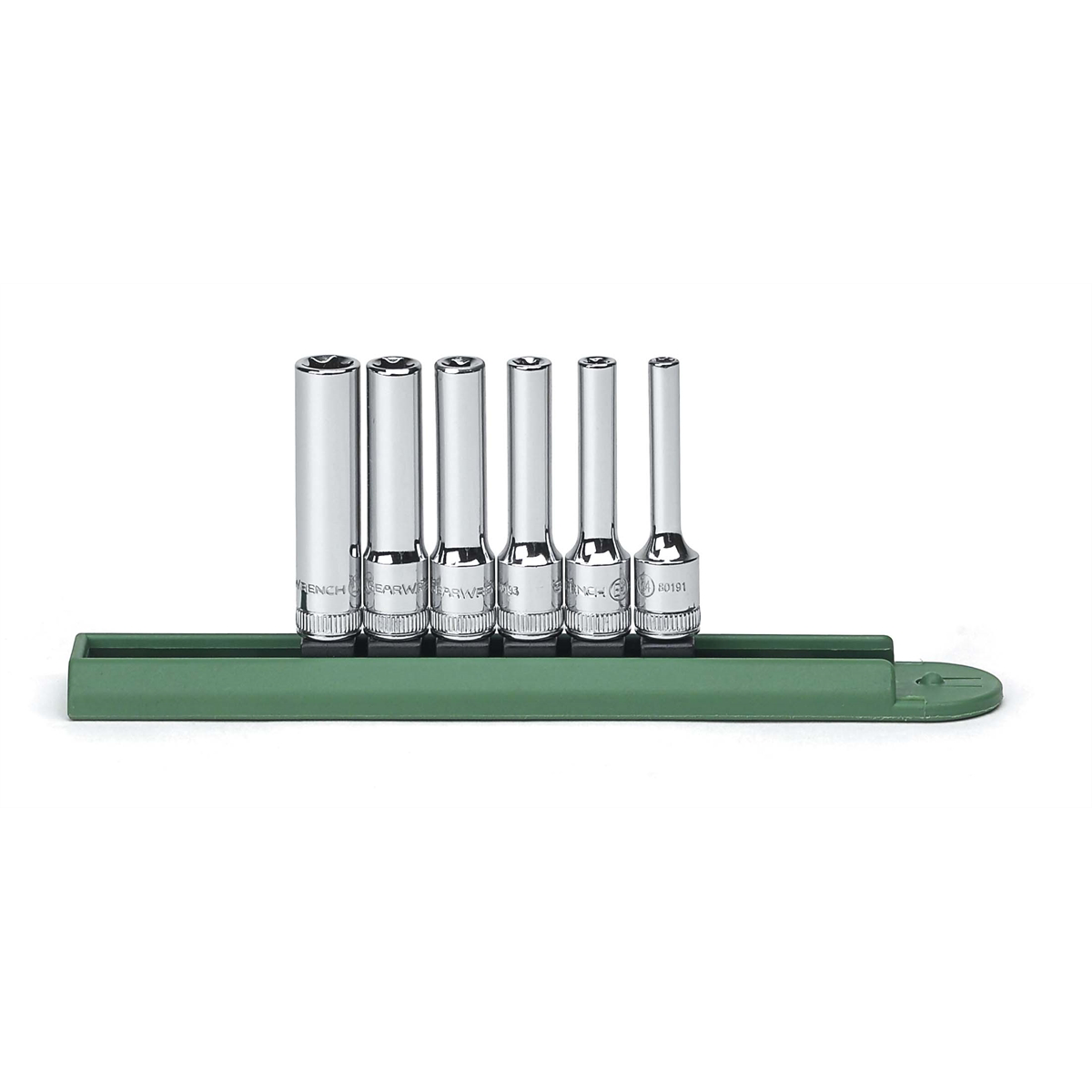 GearWrench 6 Piece 1/4 Inch Drive Deep External Torx Socket Set