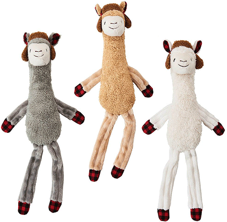 ETHICAL SPOT Holiday Llama Dog Toy 23 Asst inch