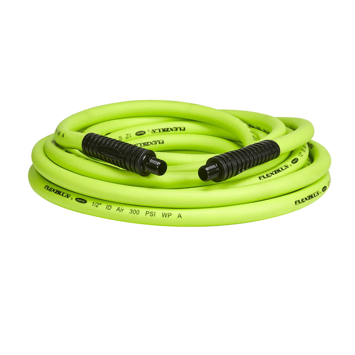 Legacy Manufacturing Flexzilla Air Hose, 1/2" x 25', 3/8" MNPT Fittings