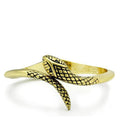 LO2140 - Flash Gold White Metal Bangle with Top Grade Crystal  in Clear