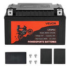 Motorcycle Battery, 12 Volt 4Ah, LiFePO4 Lithium Pre-Charged Powersports Battery, Maintenance Free & High Performance, Compatible with ATV, Motorcycle, Jet Skis, Scooter, UTV, and More