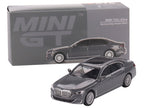 BMW 750Li xDrive Bernina Gray Amber Effect with Sunroof Limited Edition to 2400 pieces Worldwide 1/64 Diecast Model Car by Mini GT