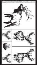 Armour Etch Stencil Rub N Etch Stencil Wildlife 5 X 8 Inch