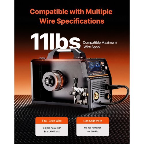 MIG Welder, 160A Synergic Mig Welding Machine, 4-in-1 Gas MIG/Flux Core MIG/Stick/Lift TIG Multi-Process Welder Machine, 110V/220V Dual Voltage Mig Welder with IGBT Inverter & LCD Screen Display