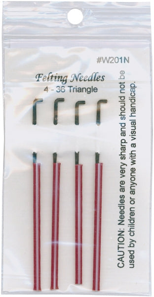 Wistyria Editions Felting Needles 4 Per Pkg Size 36 Triangle
