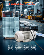 DEF Transfer Pump, 8 GPM, Diaphragm Irrigation Self Priming Electric Water Pump for Diesel Exhaust Fluid Automotive Urea Oil, 110V, 220W, 26.25 ft Lift, for Liquid Transportation Refueling