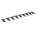 Bucket Tooth Bar, 72'', Heavy Duty Tractor Bucket 9 Teeth Bar for Loader Tractor Skidsteer, 4560 lbs Load-Bearing Capacity Bolt On Design, for Efficient Soil Excavation and Bucket Protection