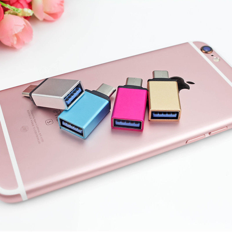 USB-C Type C 3.1 Male to USB 3.0 Type A Female Adapter Sync Data Hub OTG  Gold