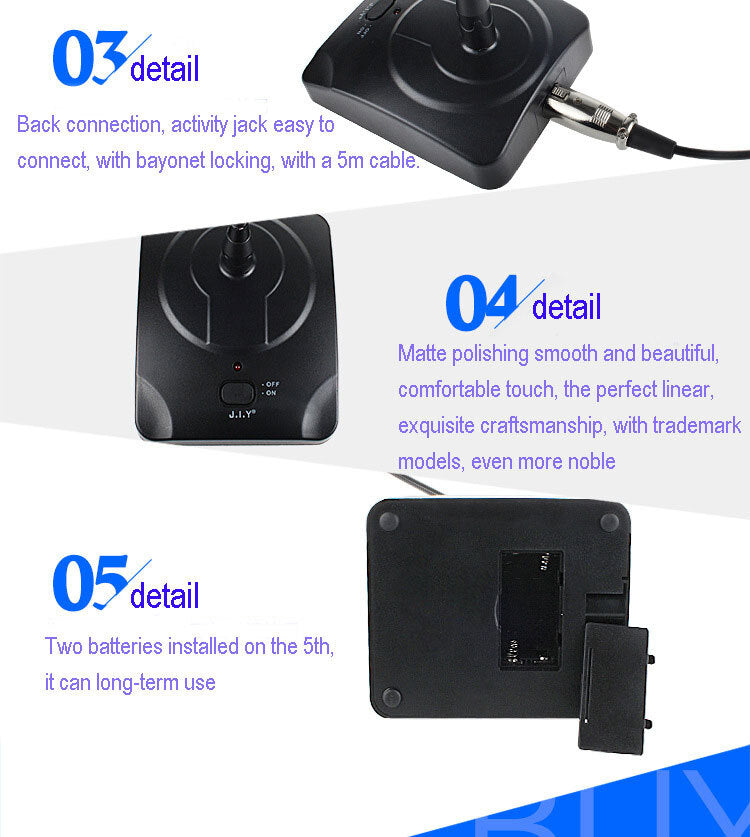 Professional Condenser Wired Gooseneck Microphone Desktop High Sensitivity Capacitor Mic black