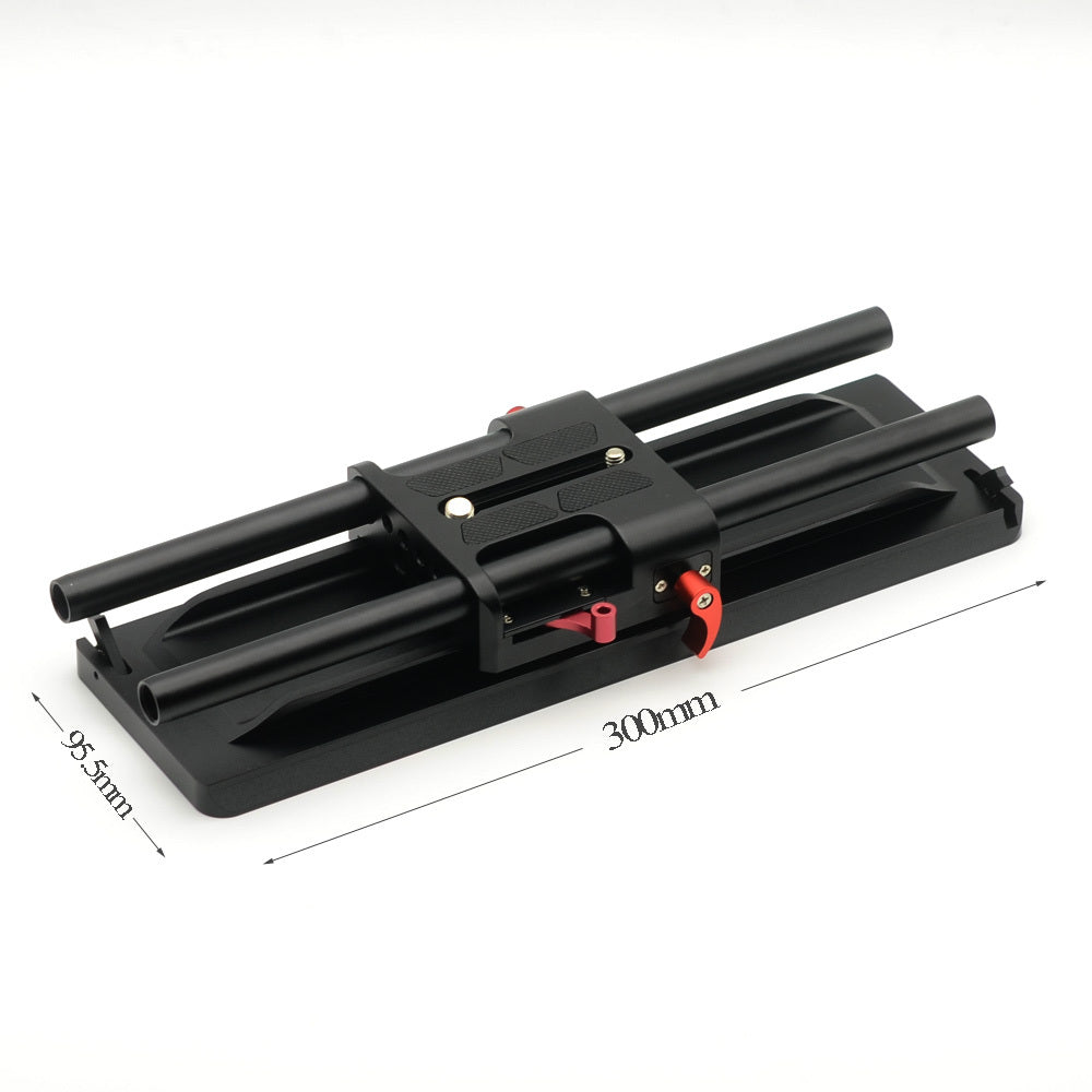 VELEDGE 15mm Camera BasePlate with ARRI Dovetail Plate black