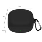 Silicone Earphone Protective Case Wireless Bluetooth Headset Anti-fall Cover With Buckle Compatible For Samsung Galaxybuds2 Live/pro Lavender Gray