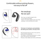M-k8 Bluetooth Earphone Hanging Ear Type Unilateral Headsets Waterproof Music Earbuds Black