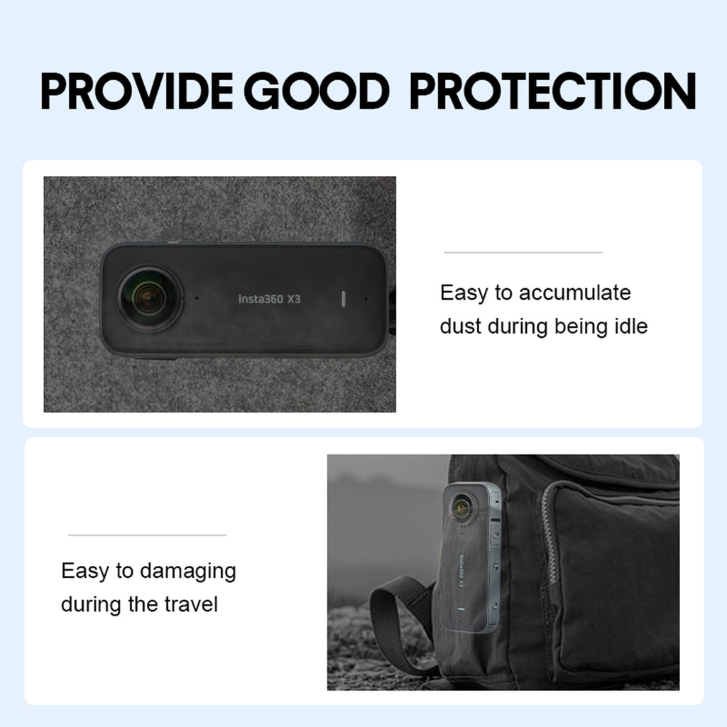 Camera Bag Portable Carrying Case Outdoor Storage Handbag Compatible For Insta360 One X3 Panoramic Camera black 1111347