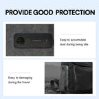 Camera Bag Portable Carrying Case Outdoor Storage Handbag Compatible For Insta360 One X3 Panoramic Camera black 1111347