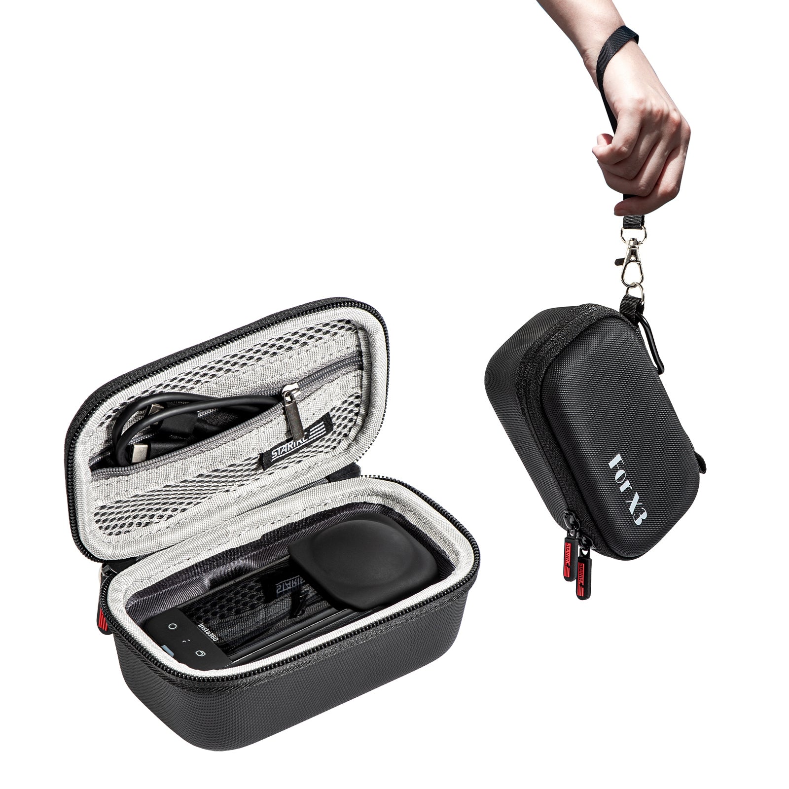 Camera Bag Portable Carrying Case Outdoor Storage Handbag Compatible For Insta360 One X3 Panoramic Camera black 1111347