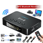 Wireless Audio Transmitter LED Digital Display Aux Rca Spdif Connection Adapter Fm Transmitter Black