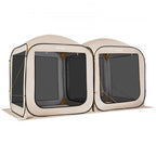 Screen House Tent, 12 x 6 ft, 2 in 1 Pop Up Screen Tent, Portable Screened in Canopy with Carry Bag, Netting Sides, Ground Stakes, for Garden, Patio, Backyard, and Outdoor Activities, Beige