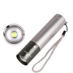 3 Modes Adjustable LED T6 USB Rechargeable Flashlight for Outdoor black_Model 1463-T6