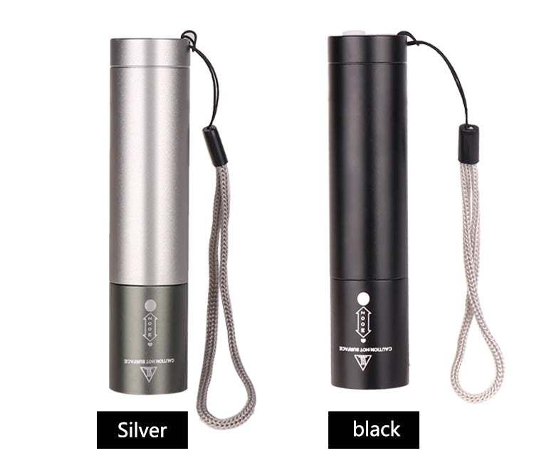 3 Modes Adjustable LED T6 USB Rechargeable Flashlight for Outdoor black_Model 1463-T6