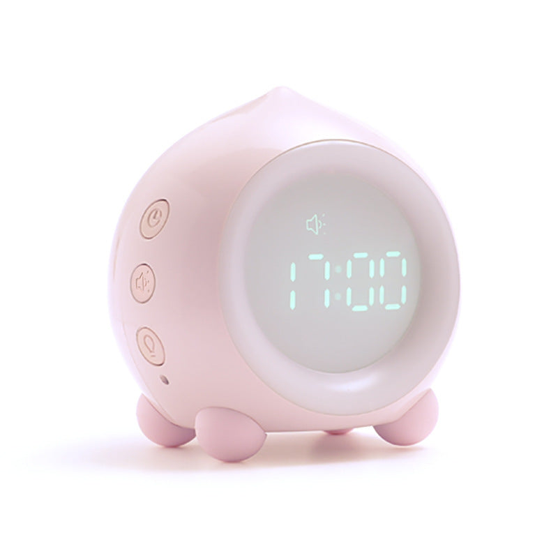 Portable Digital Alarm Clock with Led Light USB Charging Kids Bluetooth Speaker Snooze Clock blue_Bluetooth