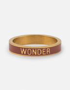 Mauve Enamel Wonder Ring