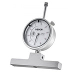 Depth Gauge, Depth Micrometer 0-22 inch Measuring Range, 0.001" Resolution, with 4 Anvils & 6 Standard Rods, Precision Easy to Read Mechanical Tool for Measuring Groove, Step, Hole
