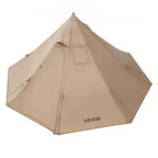 Hot Tent for 2 Persons, Portable Winter Tipi Tent with Stove Jack, Waterproof Camping Tents,  Lightweight 4 Season Shelter Tents for Hiking Fishing Backpacking, S Size