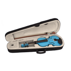 4/4 Acoustic Violin   Case   Bow   Rosin Sky Blue
