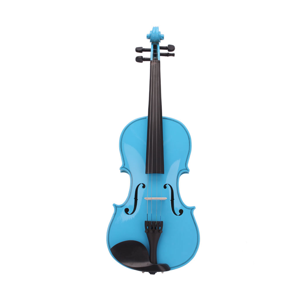 4/4 Acoustic Violin   Case   Bow   Rosin Sky Blue
