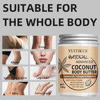 Advanced Coconut Body Butter 100g - Creamy Texture for Easy Absorption, Deeply Moisturizes & Smooths Dry Skin