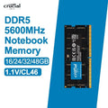 Color: Blue, Ships From: CHINA - New RAM 16GB 24GB 32GB 48GB DDR5 5600MHz PC5-44800 Laptop Memory, non-ECC SODIMM