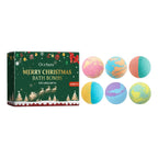 Christmas Colorful Bath Balls Foot Spa Deep Moisturizing Skin Relaxing Reduce Dryness Kids Gifts Bubble Rosemary Bath Ball Bombs