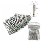 50pc Diamond Nail Drill Cuticle Clean Bit Set Milling Cutter for Manicure Electric  Bits Accessories Dead Skin Remove Tool