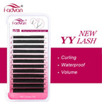 FADVAN YY Shape 6-15mm Lashes 2D 0.07/0.05mm Faux Mink C/D Curl Natural Soft Brazilian Premade Volume Fan Eyelashes Extension