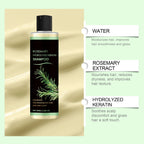 Rosemary Natural Shampoo Hair Thickness Loss Deep Nourishing Scalp Care Strengthen Repair Damaged Oil Control For Men Women