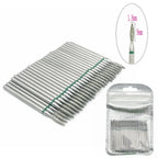 50pc Diamond Nail Drill Cuticle Clean Bit Set Milling Cutter for Manicure Electric  Bits Accessories Dead Skin Remove Tool