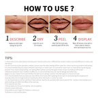 Lip Liner Pencil Peel Off Lip Stain Tattoo Long Wearing Matte Waterproof Smudge Proof Transfer Proof Lip Cosmetic For All Day