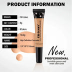 Fit Colors 8 Size Concealer With A Flexible Concealer Moisturizing Liquid Foundation To Cover Dark Circles And Acne Spots