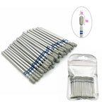 50pc Diamond Nail Drill Cuticle Clean Bit Set Milling Cutter for Manicure Electric  Bits Accessories Dead Skin Remove Tool