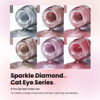 6pcs 7.5ml New Popular Reflective Cat's Eye Magnetic Nail Gel Semi Permanent Nail Art Soaking LED Nail Salon DIY Nail Salon Gel