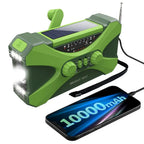 Color: black, Ships From: CHINA - New! 10000mAh Emergency Radio Portable AM FM WB NOAA Solar Hand Crank Radios Weather Radio LED Flashlight SOS Alarm Power Bank .