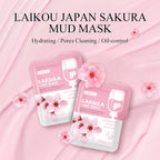 LAIKOU 7pcs Matcha Green Clay Mud Face Mask  Night Facial Packs dark circle Moisturize Mask for facecare