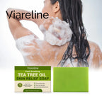 Tea Tree Oil Soap Cleaning Gentle Exfoliating Relieve Itch Moisturizing Dry Skin Smoothing Natural Bath Soap for Body and Face