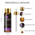 10ml Pure Plant Essential Oil For Humidifier Diffusers Mint Lavender Tea Tree Rose Vanilla Sandalwood Jasmine Pure Nature Oil