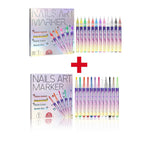 12pcs/Set Nail Art Graffiti Pen DIY Nail Art Painting Pens Abstract Lines Fine Design Multi-Color Drawing Nail Painting Tools